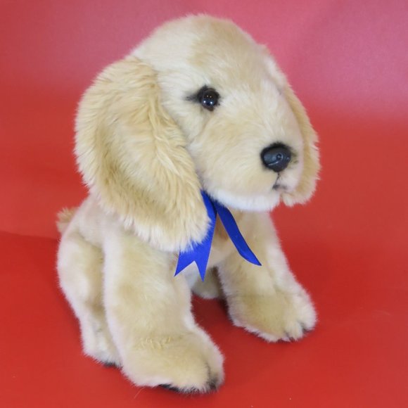 FAO Schwarz Toys Fao Schwarz Retriever Dog Plush Stuffed Puppy Toys R Us Gsd Blue Ribbon